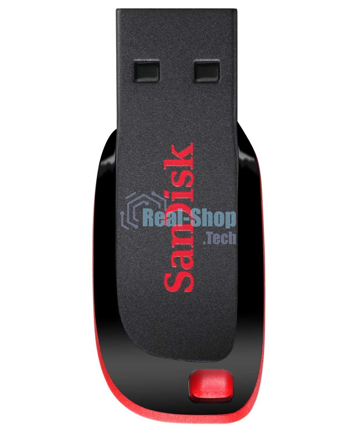 Флешка USB Sandisk CZ50 Cruzer Blade (SDCZ50-064G-B35), 64Gb, USB 2.0, R/W 15/4, черный/красный