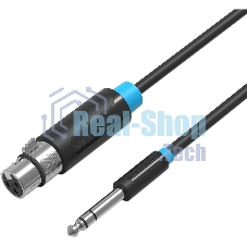 Кабель Vention аудио Jack 6.5 M/XLR F - 3м