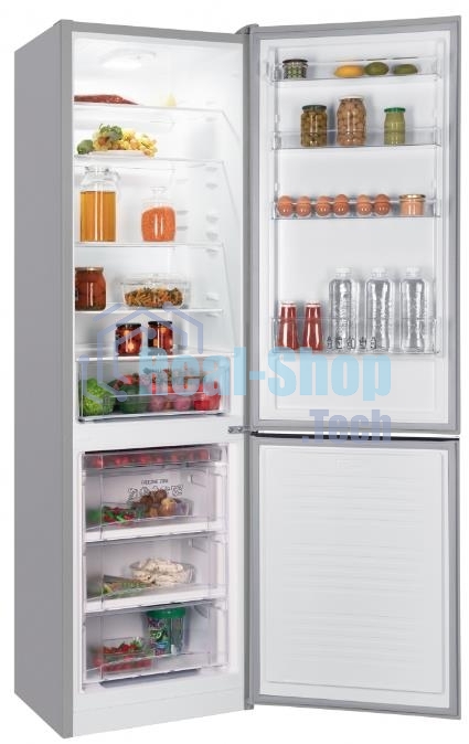 Холодильник Nordfrost NRB 162NF X нержавеющая сталь двухкамерный 205/105 л морозилка снизу