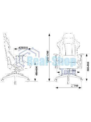Кресло Zombie Neo 3C1 серый, экокожа, 120 кг, механизм качания