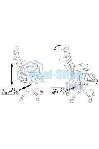 Кресло руководителя Бюрократ CH-883/IVORY слоновая кость, искусственная кожа, крестовина хром (упаковка из 2х шт)