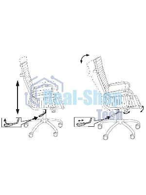 Кресло Бюрократ CH-883/IVORY слоновая кость, экокожа