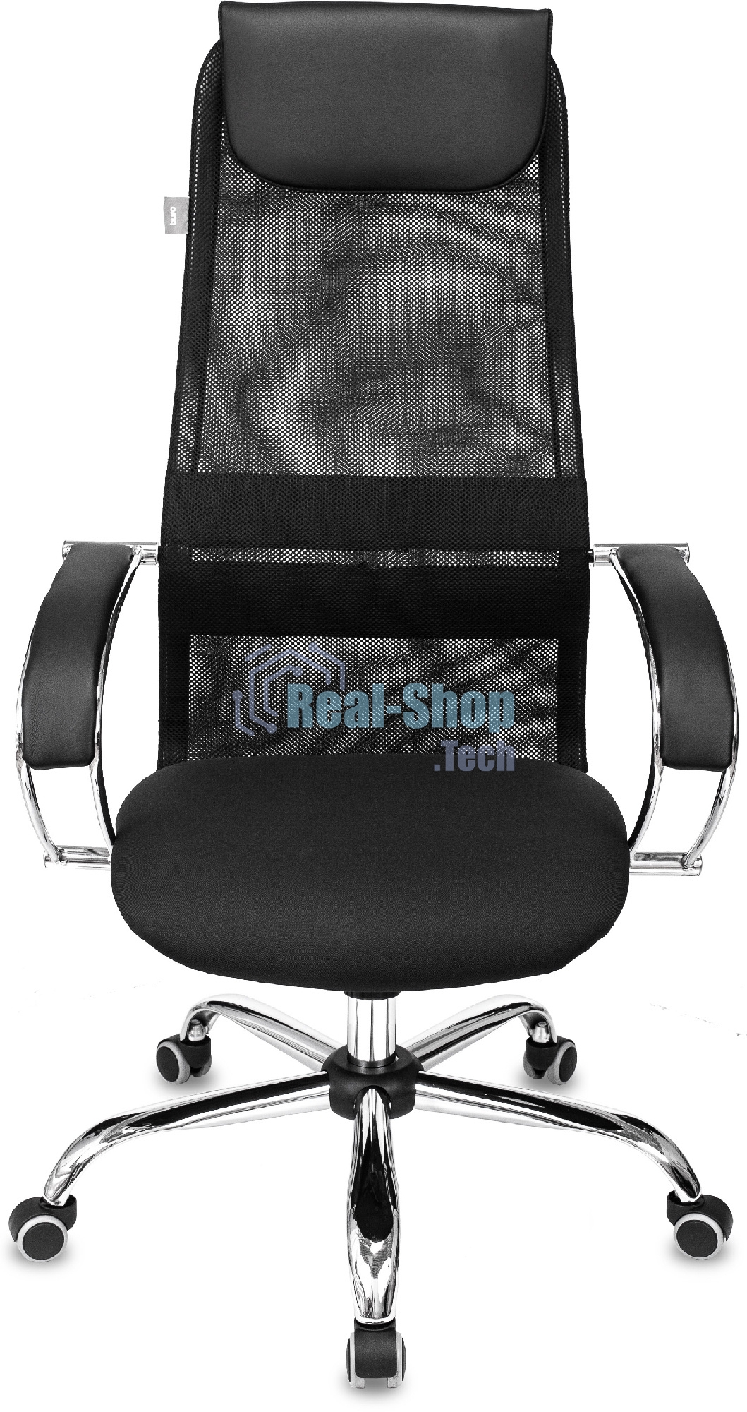 Кресло руководителя Бюрократ CH-607SL TW-01 Neo Black черный, сетка/ткань с подголов. на колес. металл хром