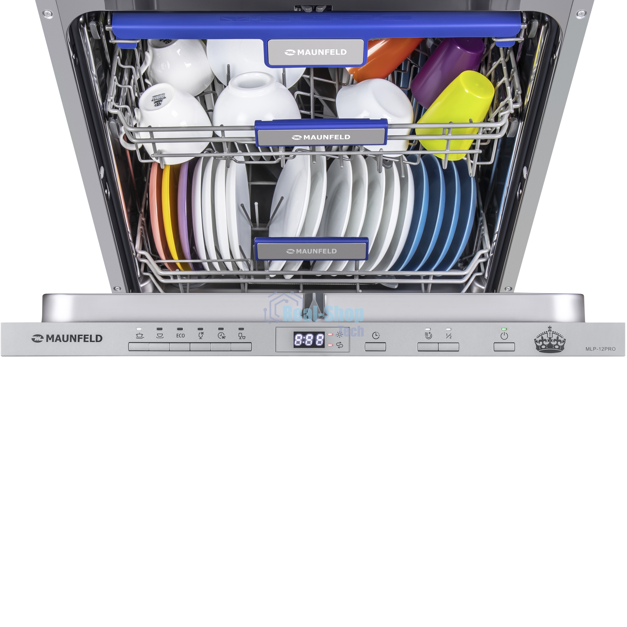 Встраиваемая посудомоечная машина Maunfeld MLP-12PRO, серебристый, 59.8 см, 14 компл., 47 дБ, класс A+++