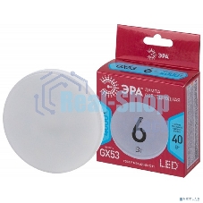 Лампа светодиодная ЭРА RED LINE LED GX-6W-840-GX53 R 6 Вт таблетка нейтральный белый свет