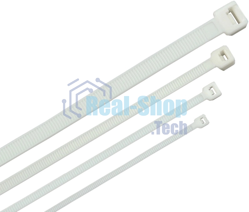 Стяжка пластиковая ITK HKW-W48-L200 200x4.8мм (упак: 100 шт) полиамид внешний (-25/+75) белый