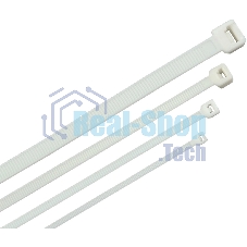 Стяжка пластиковая ITK HKW-W48-L200 200x4.8мм (упак: 100 шт) полиамид внешний (-25/+75) белый