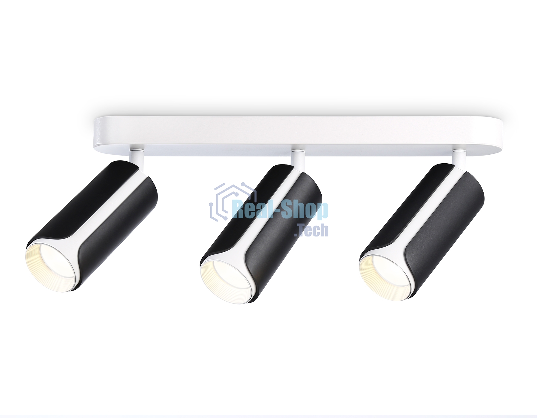 Светильник Ambrella light TN51605/3 BK/WH черный/белый GU10/3 380*60*195