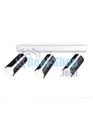 Светильник Ambrella light TN51605/3 BK/WH черный/белый GU10/3 380*60*195