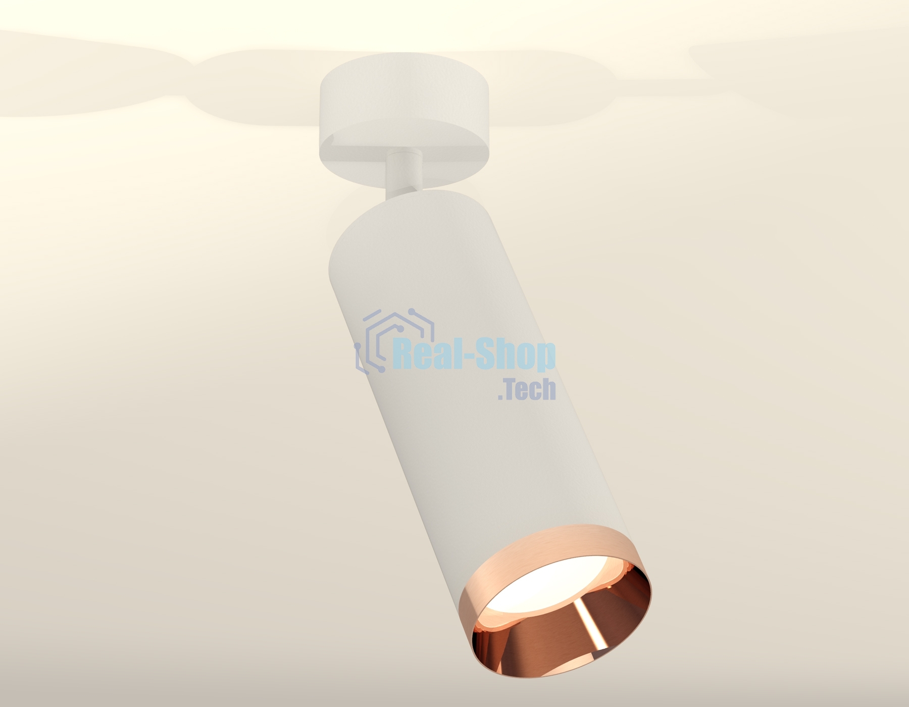Светильник Ambrella Light XM6342006 SWH/PPG белый песок/золото розовое полированное MR16 GU5.3 (A2202, C6342, N6135)