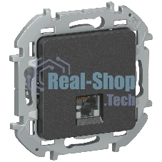 IEKINSPIRIA Розетка компьютерная RJ45 категория 6 UTP 6738331 антрацит