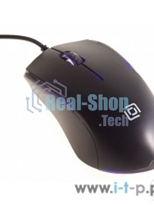 Мышь проводная Oklick 245M черный, 1000 dpi, USB, кнопки - 3