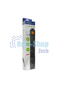 Сетевой фильтр Energenie Сетевой фильтр SPG5-C-5 1.5m 16А черный 