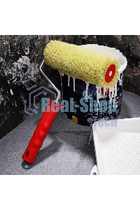 Валик Rexant полиакрил зеленый, ворс 18 мм, ширина ролика 180 мм, Ø 42 мм, бюгель 8 мм серия 