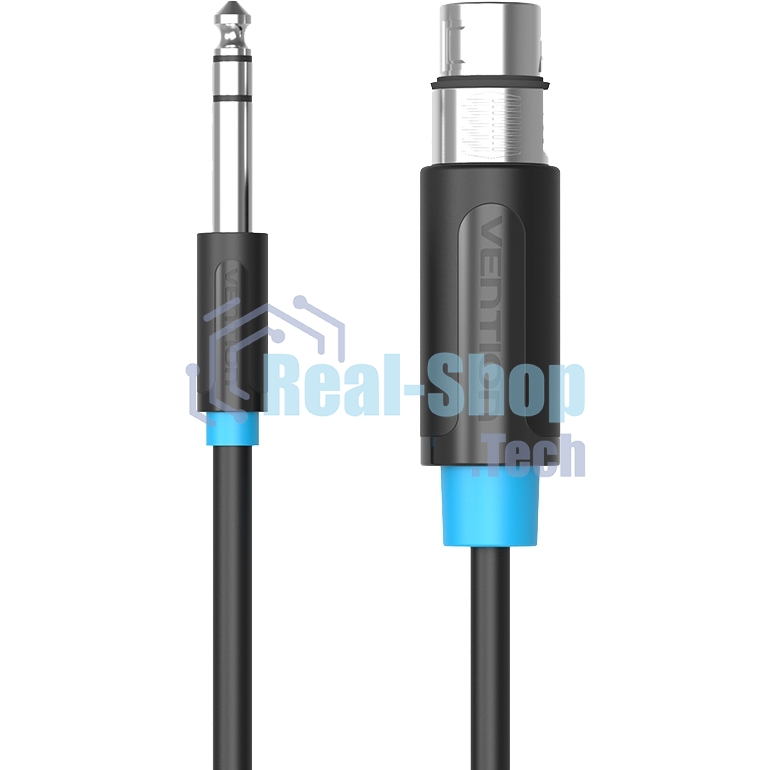 Кабель Vention аудио Jack 6.5 M/XLR F - 3м