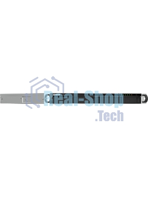 Сетевое хранилище SMB QNAP TS-464U-8G NAS 4 HDD trays, rackmount 1U, 1 PSU. 4-core Intel Celeron N5105/N5095 2.0-2.9 GHz, 8 Gb RAM MAX, 2x2.5GbE, 2xUSB 3.2 Gen 2 (10Gbps), 2xUSB 2.0, 1xHDMI, PCIe Gen 3 x2, W/o rail kit RAIL-B02