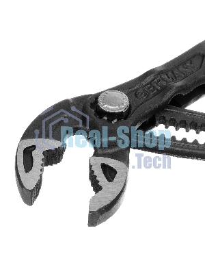 Клещи переставные Gross кнопочный механизм, обливные рукоятки, 180 мм