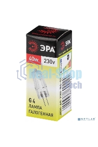 Лампа галогенная ЭРА G4-JCD-40W-230V-Cl(100/1000)
