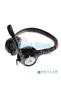 Гарнитура проводная Logitech Headset Logitech H390 USB черный