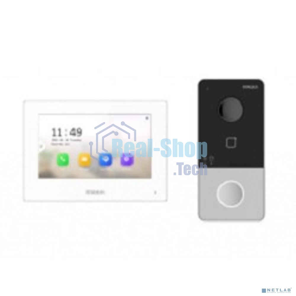 Комплект IP-видеодомофона HiWatch DS-D100IKWF(B)