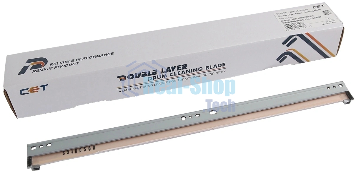 Ракель CET (Wiper Blade) KONICA MINOLTA Bizhub C224/C258/C284/C364 (двухслойный) 300000 стр. (DR313-Blade/DR512-Blade)