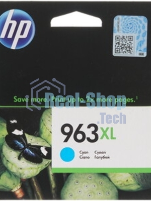 Картридж струйный HP 963XL 3JA27AE голубой увеличенной емкости (1600 стр) для HP OfficeJet Pro 9010, 9013, 9020, 9023