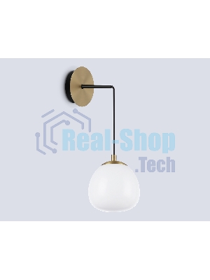 Настенный светильник Ambrella light LH51005 SGD/BK/FR золотой песок/черный/белый матовый G9 max 28W 130*200*400