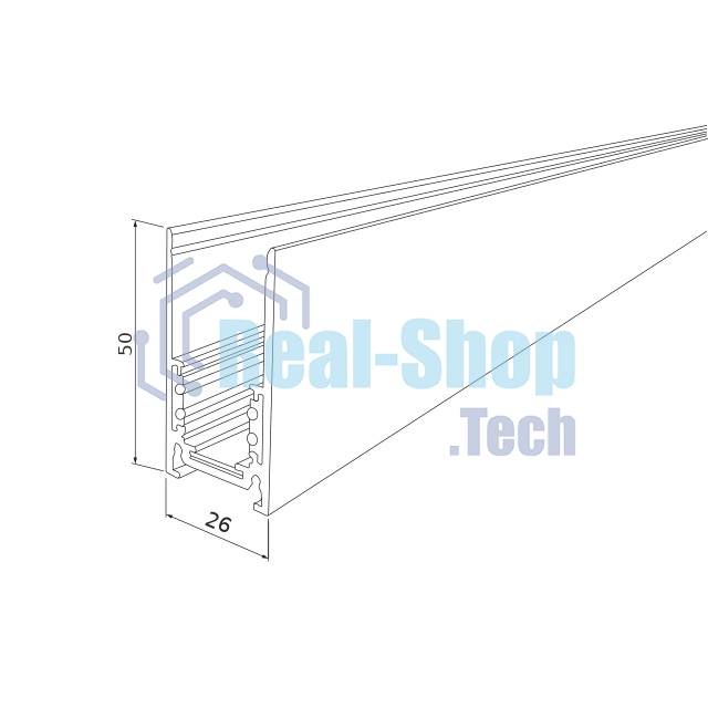 Slim Magnetic Шинопровод накладной (черный) (2 м) 85084/00