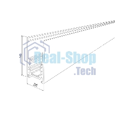 Slim Magnetic Шинопровод накладной (черный) (2 м) 85084/00