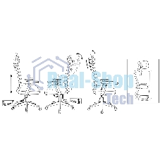 Кресло эргономичное Бюрократ MC-811S-H черный Elastic-102 сетка/ткань с подголов. крестов. пластик