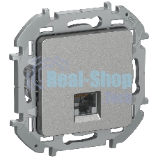 Inspiria Алюминий Розетка компьютерная RJ45 кат.6 UTP  | 6738321 | IEK