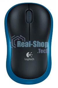 Мышь беспроводная Logitech M185 синий, 1000 dpi, радиоканал, USB, кнопки - 3