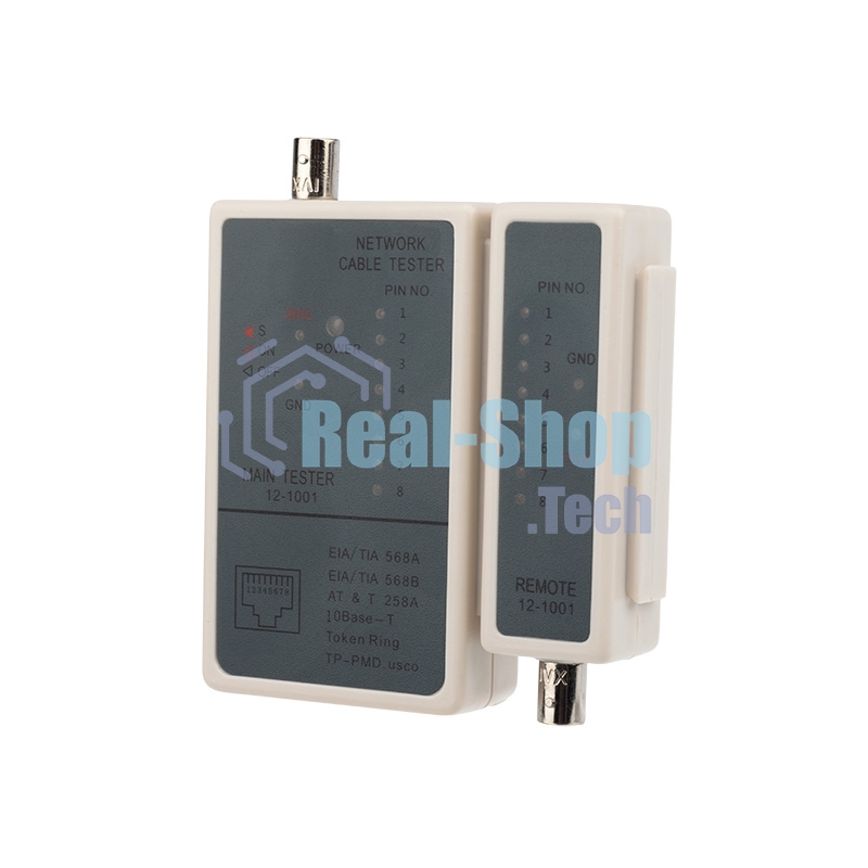 Тестер кабеля Rexant RJ-45 + BNC 5248