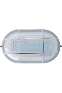 Светильник Navigator ЛОН NBL-O2-100-E27/WH 1х100Вт E27 IP54 (аналог НПБ 1202 бел. овал с решеткой 100Вт)