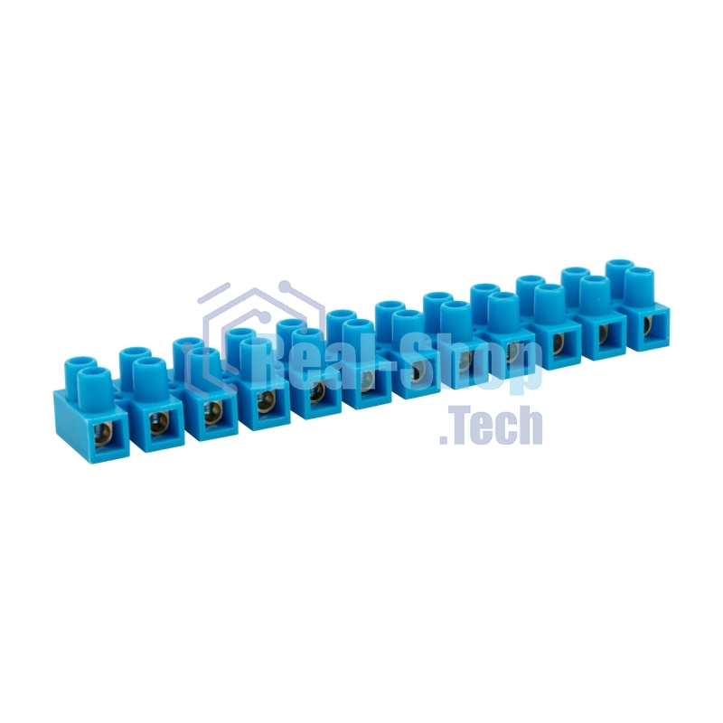 Клеммная винтовая колодка Rexant KВ-14 6-14, ток 20 A, полиэтилен синий (10 шт./уп.)