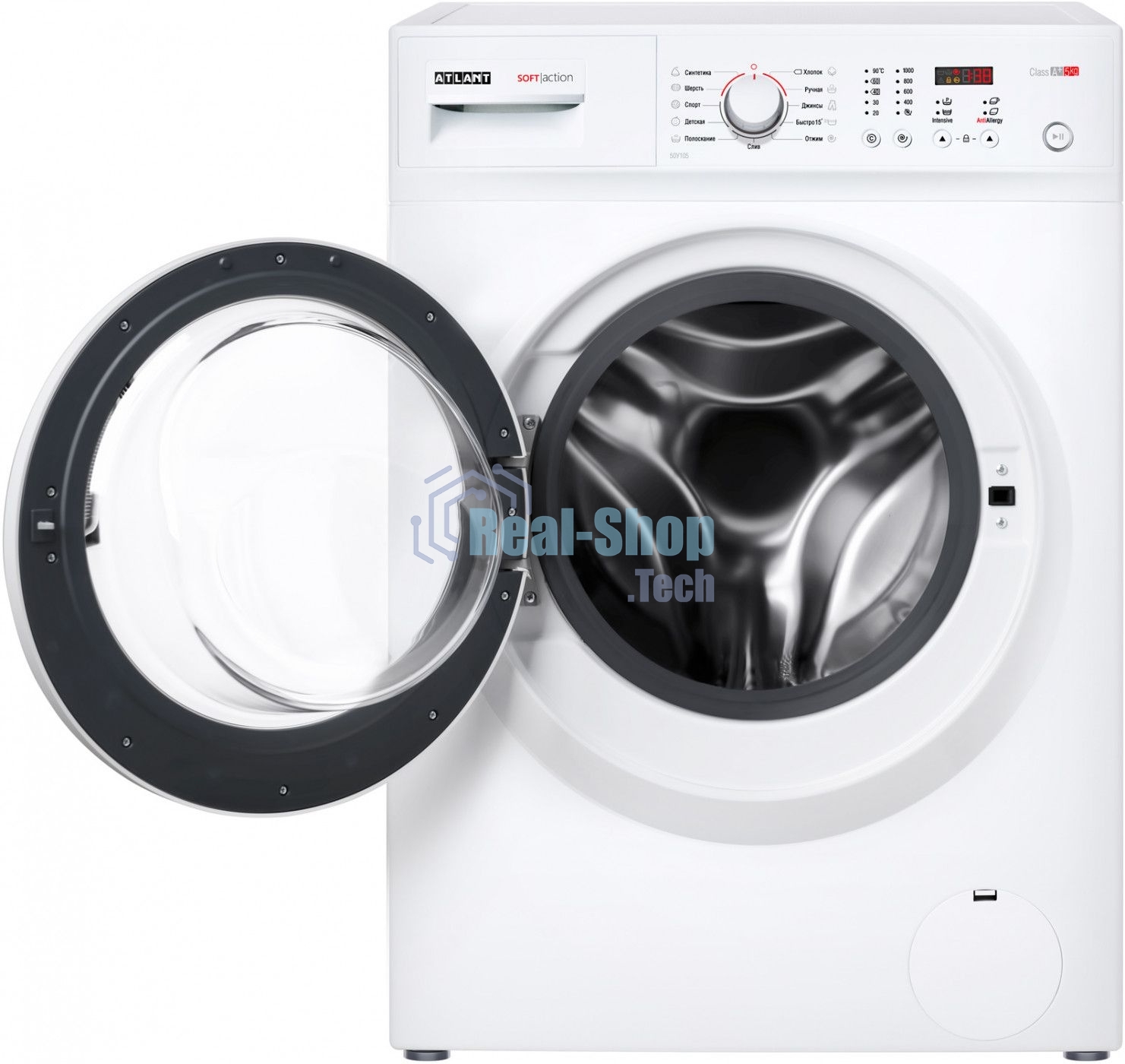 Стиральная машина Atlant СМА 50У105-00 белый, загрузка фронтальная 5 кг, 1000 об/мин., класс: А+