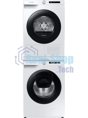 Сушильная машина Samsung DV90T5240AW/LP белый, 9 кг, сушка - тепловой насос, программ - 14, 60 x 85 x 65 см