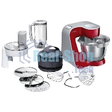 Кухонный комбайн Bosch MUM58720 1000Вт красный/серебристый