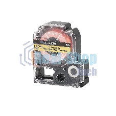 Кассета с лентой S'OK by Sakura Printing K5DBF для Epson, черный на флуоресцентном оранжевом, 18мм/5м