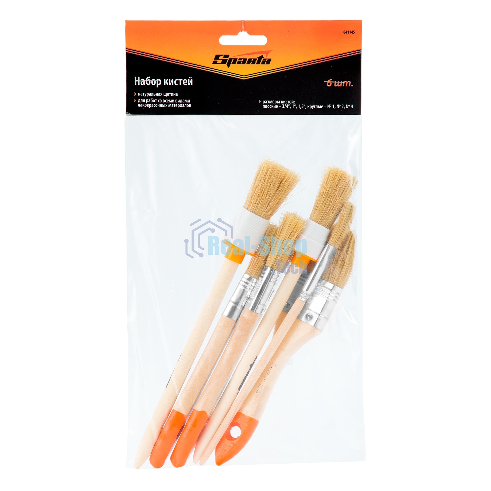Набор кистей Sparta 6 шт.(плоские 3/4