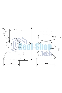 Кресло компьютерное Бюрократ CH-883-LOW-V/BLACK черный, искусственная кожа, низкая спинка, в коробке 2 шт, цена за 1 шт