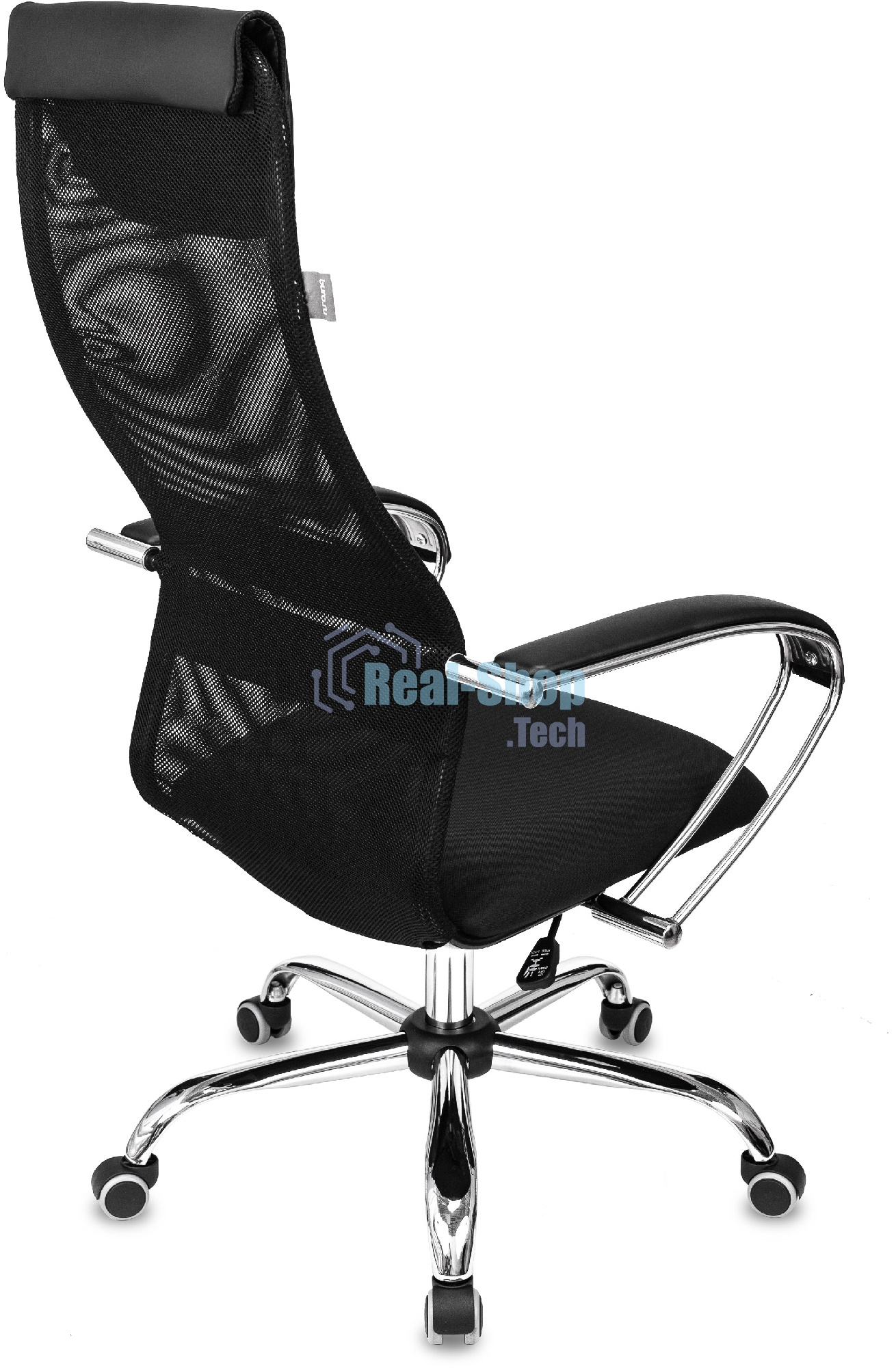 Кресло руководителя Бюрократ CH-607SL TW-01 Neo Black черный, сетка/ткань с подголов. на колес. металл хром