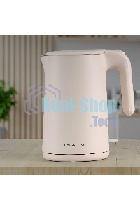 Чайник электрический Galaxy Line GL 0327, пудровый, пластик, 1800 Вт, 1,5 л