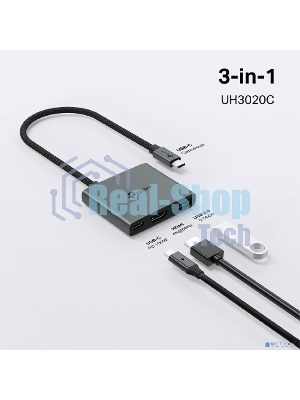 Разветвитель USB-C TP-Link UH3020C 1порт. серый
