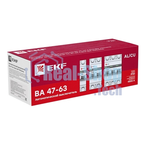 Выключатель автоматический EKF mcb4763-2-63C-pro 2P 63А (C) 4,5kA ВА 47-63 EKF PROxima