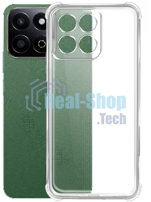 Чехол (клип-кейс) BoraSCO для Honor X7c Bumper Case прозрачный (73872)