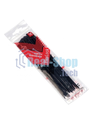 Хомут P6.6 стандартный (ч), 3.6x200 (50шт) PROxima FlexLock