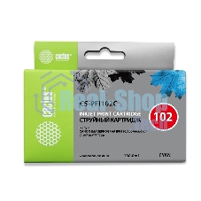 Картридж струйный Cactus CS-PFI102C синий (130мл) для Canon IP iPF500/iPF600/iPF700/MFP M40/iPF765/LP17/LP24