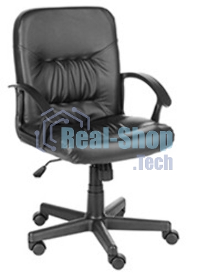 Кресло компьютерное OLSS Чип Ультра черный экокожа Крестовина 