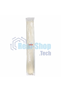 Хомут-стяжка кабельная нейлоновая Rexant 1020 x9,0 мм, белая, упаковка 100 шт.